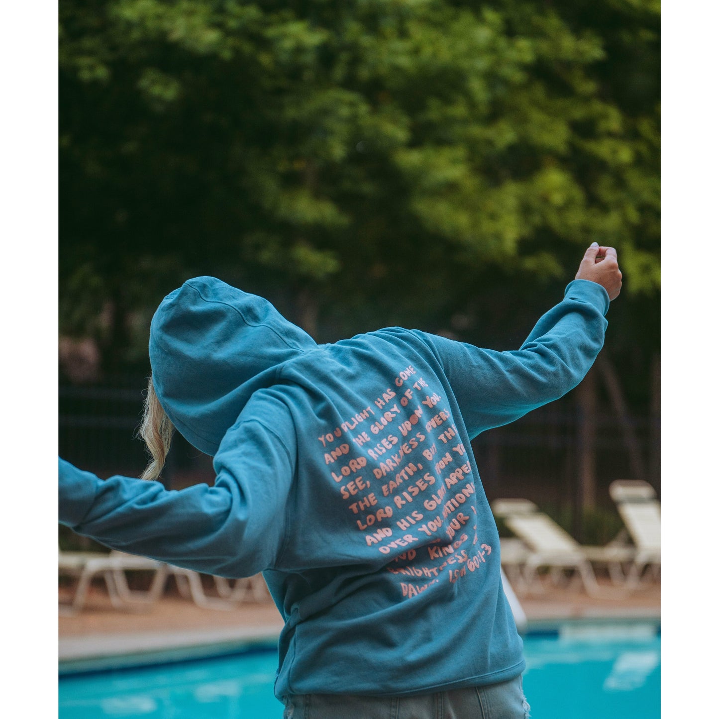 ARISE + SHINE | Blue Zip Up Jacket