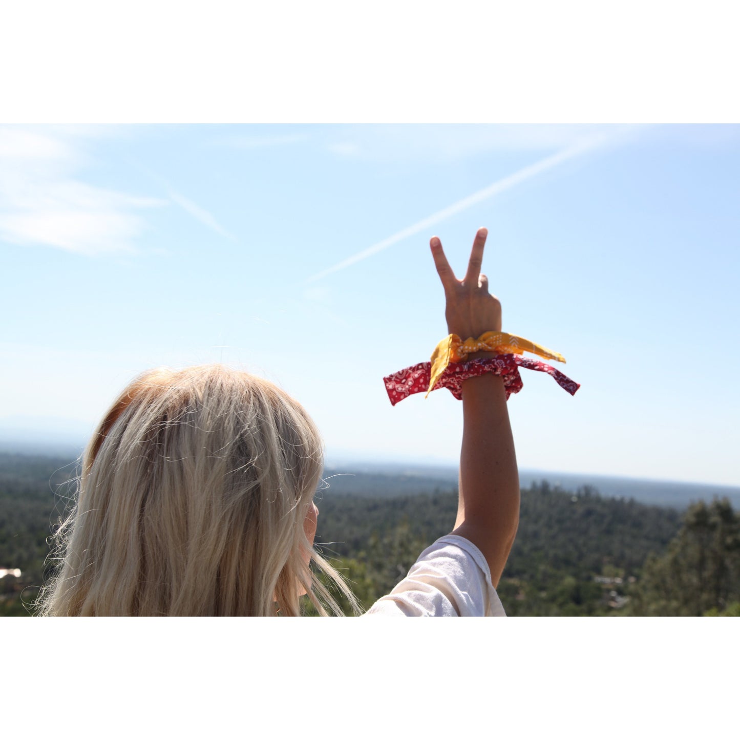 WOA | Yellow Bandana Scrunchie