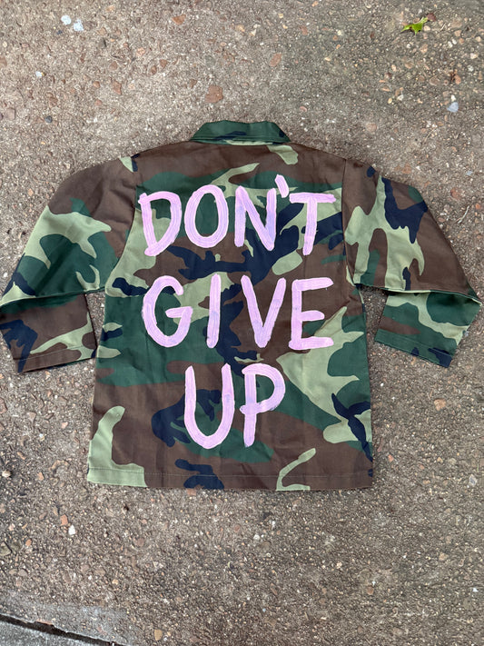 Kids Camo Don’t Give Up Jacket
